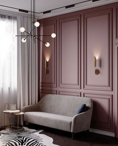 Bilik Idaman, Hiasan Bilik, घर की सजावट, Living Room Decor Apartment, Pink Walls, Living Room Paint, Home Room Design, Design Living, Living Design