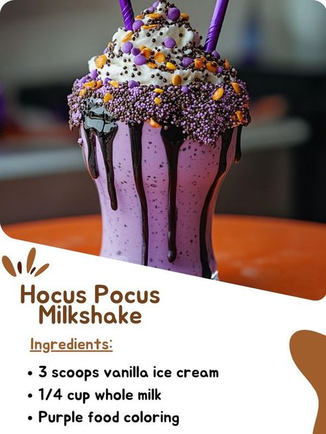 Hocus Pocus Milkshake, White Chocolate Liqueur, Purple Food Coloring, Purple Food, Chocolate Liqueur, Green Food, Green Food Coloring, Milk Recipes, Whole Milk