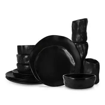 Dinnerware Sets : Page 4 : Target Black Dinnerware Set, Black Dinnerware, Earthy Hues, Stoneware Dinnerware Sets, Stoneware Dishes, Stoneware Dinnerware, Stone Collection, Dish Sets, Table Accessories