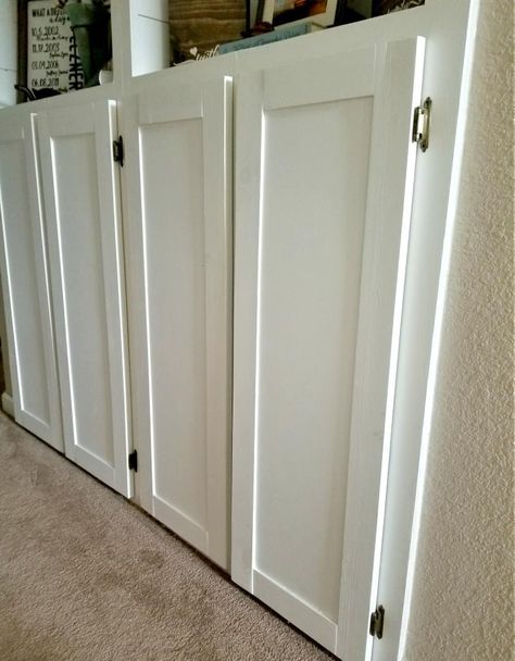 shaker cabinets diy Installing Cabinet Doors, Trim Cabinet Doors, Cupboard Door Ideas Diy, Making Cabinets Look Custom, Making New Cabinet Doors, Diy Shaker Style Cabinet Doors, Make Shaker Cabinet Doors, Diy Cupboard Doors, Cheap Cabinet Doors