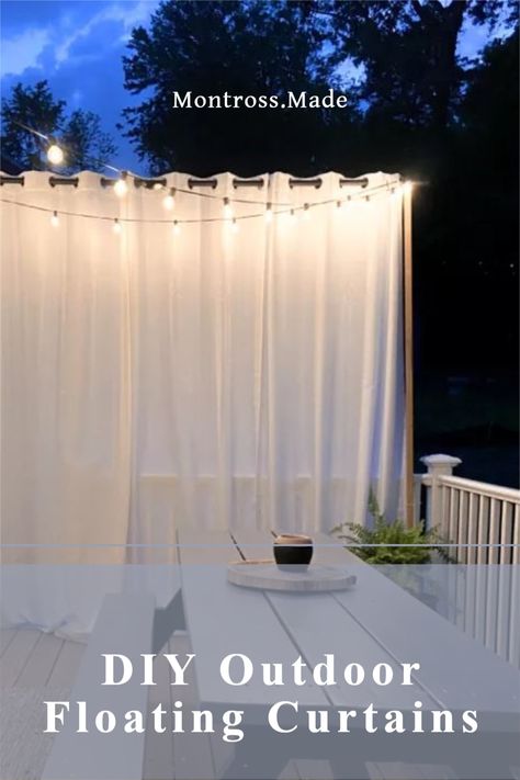 Outdoor privacy | DIY Privacy Ideas Backyard Privacy Curtains, Diy Pool Privacy Ideas, Outdoor Privacy Curtain Ideas, Backyard Privacy Ideas Rental, Campsite Privacy Ideas, Back Porch Privacy Ideas, Backyard Privacy Ideas For Renters, Balcony Privacy Ideas Diy, Diy Apartment Patio Privacy