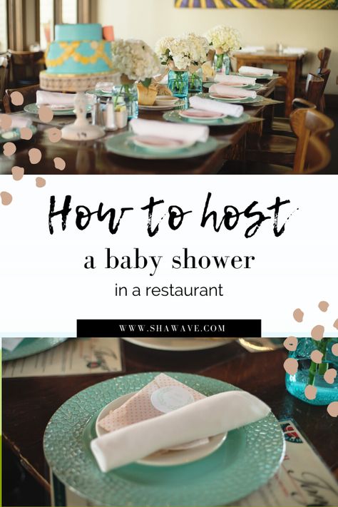 Hi! Welcome to Shaw Avenue. Today I'm sharing with you how I hosted a quick and simple baby shower in our pregnant mommy's favorite restaurant. We had a small party invited and hosting it at her favorite spot was the perfect place to celebrate her new baby. #babyshower #babyshowerideas #babyshowerrestaurant #shawavenue #partyideas Baby Shower At Restaurant Ideas, Baby Shower Restaurant Ideas, Restaurant Baby Shower Ideas, Restaurant Baby Shower, Baby Shower Dinner Party, Baby Shower At Restaurant, Simple Baby Shower Decorations, Small Baby Shower Ideas, Small Space Baby