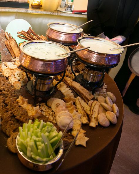 Fondue Station, Wedding Food Bars, Soup Bar, Hawaiian Dishes, Food Bars, Pasta Bar, Food Bar, Reception Food, Wedding Reception Food