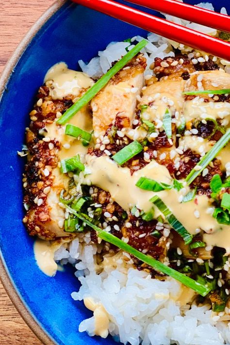 20 Minutes prep • 20 Minutes cook • Low FODMAP • Gluten-Free • Lactose-Free • Serves 4 • A wonderful blend of creamy rice and crispy chicken, this bowl is simple, satisfying, and delicious. The smooth creaminess of the coconut rice offsets the crisp saltiness of the chicken Katsu very nicely. #ibsgamechanger #lowfodmapdiet #fodmap #lowfodmap #fodmapfriendly #lowfodmapfriendly #glutenfree #glutenfreerecipes #glutenfreelife #lactosefreeglutenfree #lactosefreelife #lactosefree Low Fodmap Rice Bowl, Low Fodmap Chicken And Rice, Low Fodmap Meal Prep, Low Fodmap Dinner Recipes, Low Fodmap Chicken Recipes, Low Fodmap Dinner, Fodmap Chicken Recipes, Chicken Katsu Recipes, Vegetarian Recipes Tofu