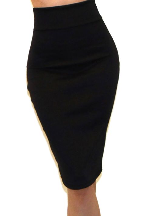 PRICES MAY VARY. 100% Polyester Hand Wash Only Made in USA Provides the most trendy and chic skirt which can be worn in all occasions Slim Fit, good quality Fabric, and making style make you feel good and comfortable. Hand or Machine Wash Cold Water. Polyester, stretchy This Lightweight Stretchy Pencil Skirt is a comfortable and soft skirt that is perfect for office wear. The blend of Polyester and Spandex makes for a very soft and comfortable fabric with a nice stretch The knee length of the sk Pencil Skirt Outfits, Midi Pencil Skirt, Knee Length Skirt Pencil, Chic Skirts, High Waisted Pencil Skirt, Black Knees, Skirt Midi, Black Pencil Skirt, Pencil Skirt Black