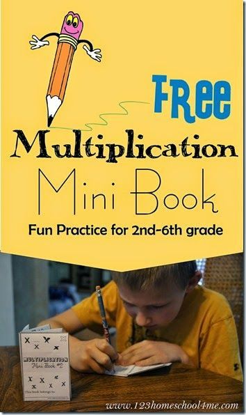 Multiplication Mini Book - this is such a fun way for kids to practice that is way better than math worksheets! FREE printable for 2nd grade 3rd grade 4th grade 5th grade and 6th grade Free School Printables, Free Multiplication Worksheets, Multiplication Practice, Multiplication Worksheets, Math Intervention, School Printables, Math Strategies, Third Grade Math, Homeschool Math