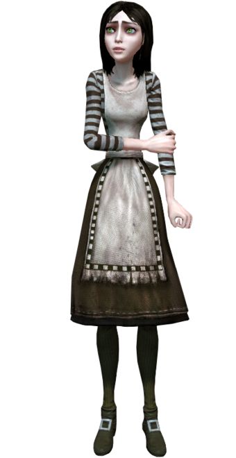 Alice Liddell | Alice Wiki | Fandom Sickly Pale, American Mcgee’s Alice, Alice Cosplay, Sole Survivor, Basic Clothing, Arte Monster High, Alice Liddell, Alice Madness Returns, Alice Madness