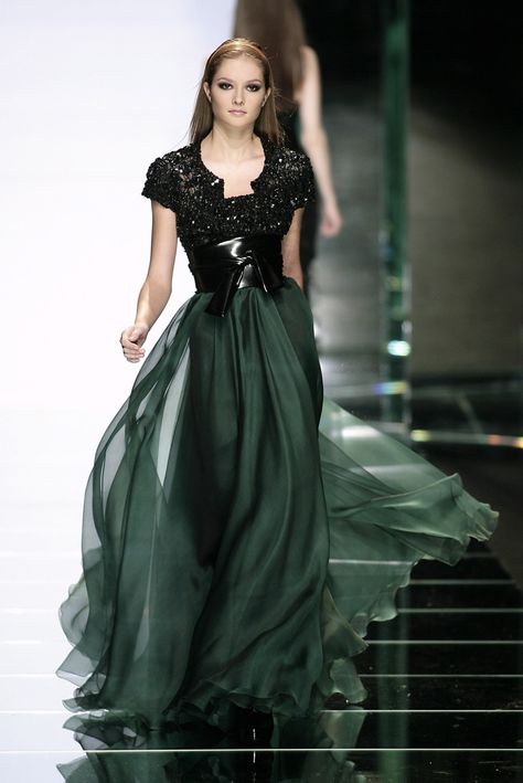 GREEN DRESS Sukienki Maksi, Ellie Saab, Elie Saab Fall, Naeem Khan, فستان سهرة, Zac Posen, 가을 패션, Rachel Zoe, Gorgeous Gowns