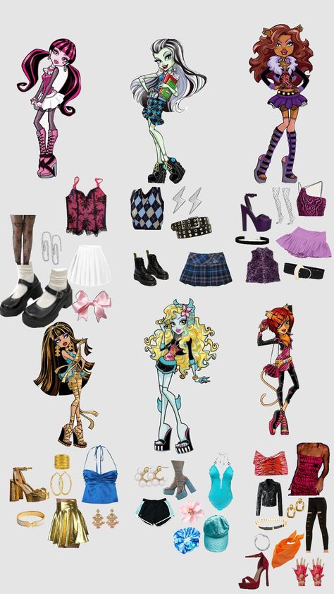 monster high Cleo Draculora Frankie Torali Claudine Lagoona Monster High Halloween Costumes, Monster High Cleo, Queen Of Hearts Halloween, Monster High Halloween, Monster High Cosplay, Monster High Costume, Diy Monsters, Cute Group Halloween Costumes, Trio Halloween Costumes