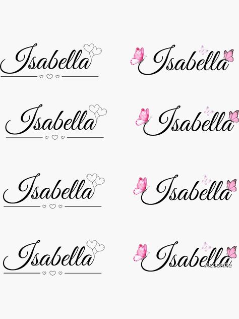 Isabella Tattoo Ideas, Isabella In Cursive, Isabella Name Art, Isabella Name Tattoo, Isabella Tattoo, Isabella Name, Name Isabella, Cute Cursive Font, 3d Wallpaper Art