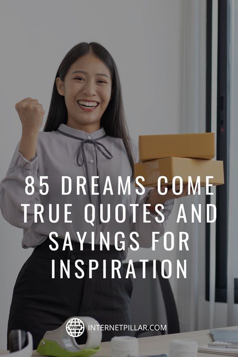 85 Dreams Come True Quotes and Sayings for Inspiration - #quotes #bestquotes #dailyquotes #sayings #captions #famousquotes #deepquotes #powerfulquotes #lifequotes #inspiration #motivation #internetpillar Captions About Dreams Coming True, Dream Come True Captions, Follow Your Dreams Quotes Inspiration, Dreams Come True Quotes, Follow Your Dreams Quotes, Dreams Quotes, Follow Dreams, Life Is Beautiful Quotes, Make Dreams Come True