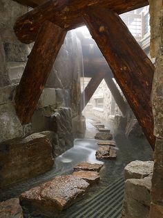 Chalet House, Cave House, Colorado Homes, Wooden Beams, Ideas Pictures, Wine Cellar, Log Homes, Modern Rustic, My Dream Home