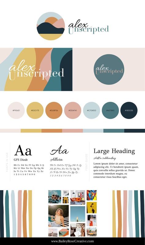 Aesthetic, Modern Brand Board for Life Coach Instagram Profile Color Scheme, Branding Sheet Design, Life Coaching Color Palette, Brand Colour Pallete, Photography Brand Colors, Business Colors Palette, Health Coach Brand Color Palette, Branding For Coaches, Brand Boards Inspiration