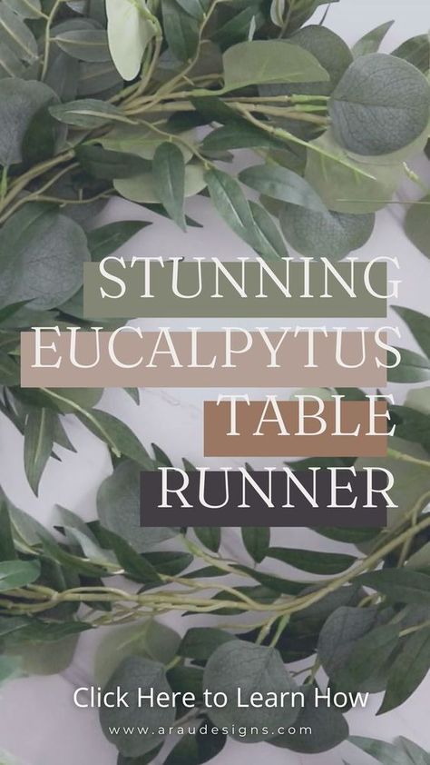 Table Runner With Candles, Eucalyptus Wedding Table Decor, Eucalyptus Table Decor, Eucalyptus Table Runner, Eucalyptus Wedding Table, Wedding Shower Tables, Minimalistic Bride, Diy Wedding Table Decorations, Diy Wedding Ceremony