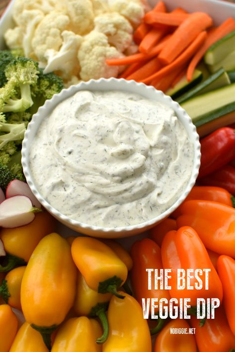 The Best Vegetable Dip - forget store bought dips, homemade is the only way to go, and this one is delicious and so easy! #veggiedip #dips #chipsanddip #homemadedips #partyfoods via @nobiggie Best Vegetable Dip, Best Veggie Dip, Appetizers Vegetable, Veggie Dips, Veggie Dip Recipe, Season Salt, Vegetable Dips, Vegetable Appetizers, Dip Easy