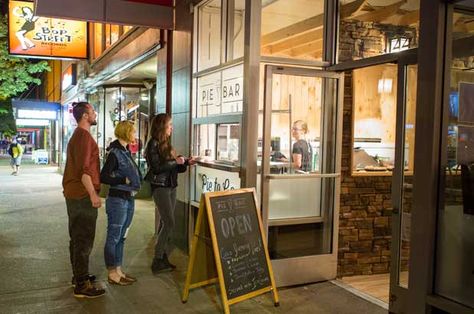 The walk-up window: bringing the best of Seattle cuisine to the masses. The Allure of the Restaurant Walk-Up Window Snack Shack, Taco Shop, Window Bars, Restaurant Order, Food Hub, Dog Bakery, West Seattle, Wine Food, Pie Bar