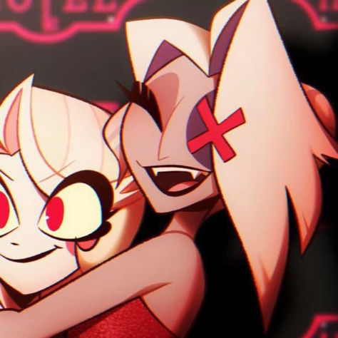 Hazbin Hotel 
Follow for more! Animes Emo, Icons Pfp, Diy Body, Hotel Art, Matching Profile Pictures, Matching Pfps, Helluva Boss, Cartoon Shows, Hazbin Hotel