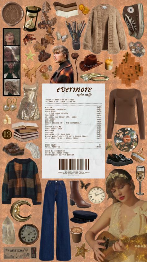 evermore era 🍁🤎🧥🍂 #evermore #evermoreera #taylorswift #evermoretaylorswift #erastour #evermoreerastour Taylor Swift Era Outfits Evermore, Taylor Swift Eras Themed Outfits, Evermore Themed Outfits, Evermore Eras Outfit, Evermore Taylor Swift Aesthetic Outfits, Taylor Swift Evermore Aesthetic Outfits, Evermore Concert Outfit, Taylor Swift Evermore Era Outfits, Isabelcore Aesthetic