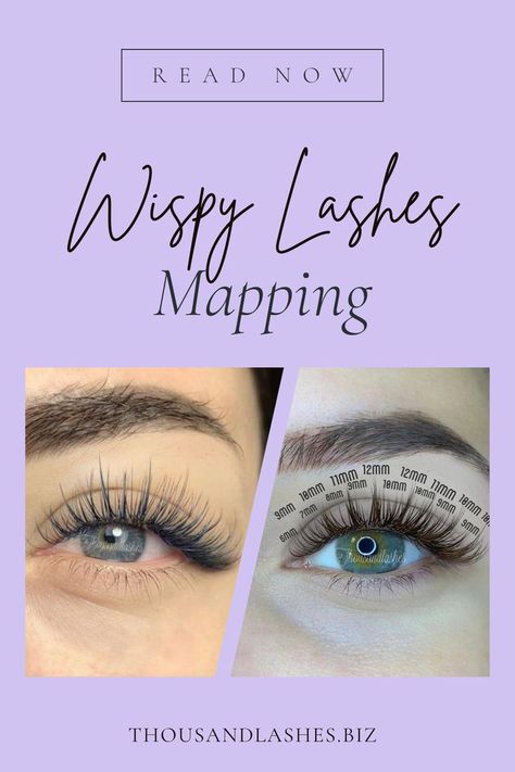 Wispy Eyelash Extension, Lash Mapping Styles, Lashes Mapping, Wispy Lash Mapping, Lashes Tips, Wispy Lash Extensions, Types Of Eyelash Extensions, Natural Fake Eyelashes, Lash Mapping