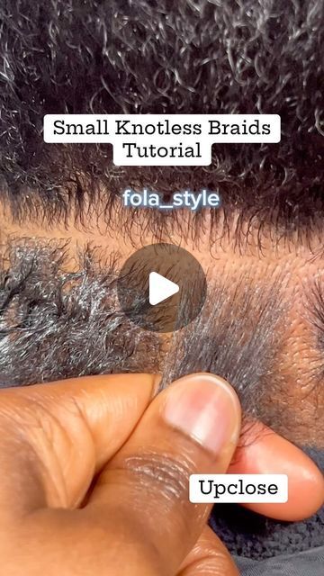 Medium Individual Braids For Black Women, Small Braid Tutorial, How To Do Small Braids On Yourself, Small To Medium Box Braids, Small Knotless Braids Tutorial, Knotless Tutorial, Small Feed In Braids, Thinning Edges, Small Knotless