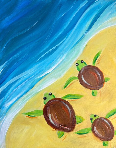 Kids Painting Class, Paradise Painting, Kids Painting Party, Kids Canvas Art, Modern Art Canvas Painting, Painting Activities, Painting Party, Family Painting, Ohana Means Family