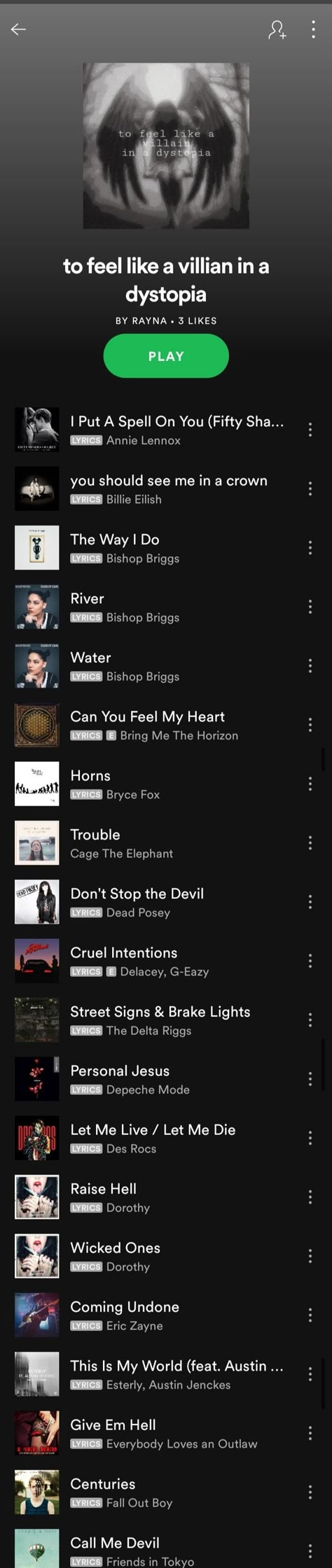 #spotify # playlists #villain #evil #spotifyplaylists #music #songs Villain Vibes Songs, Villain Arc Songs, Spotify Playlist Names Villain, Villain Songs Playlist, Villain Era Playlist, Villain Music, Badass Songs, Villain Playlist, Villain Songs