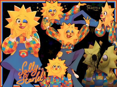 Sally Starlet, Welcome Home Images, Silly Puppets, Clown Illustration, Hello Neighbor, My Arts, Welcome Home, Main Characters, Kid Friendly