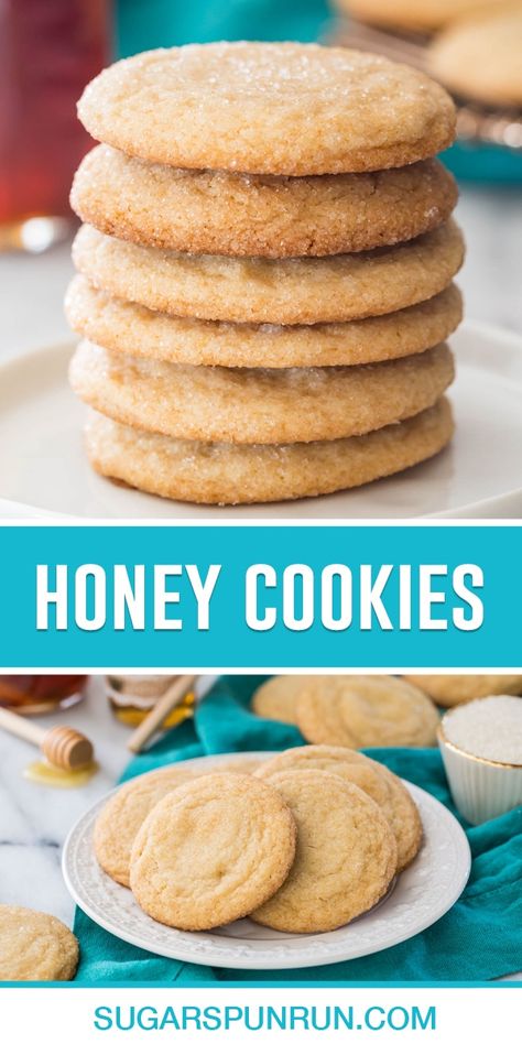 Honey Cookies Recipe, Sugar Spun Run, Honey Dessert, Honey Cookies, Baking With Honey, Lean Belly Juice, Belly Juice, Honey Recipes, Gone Forever