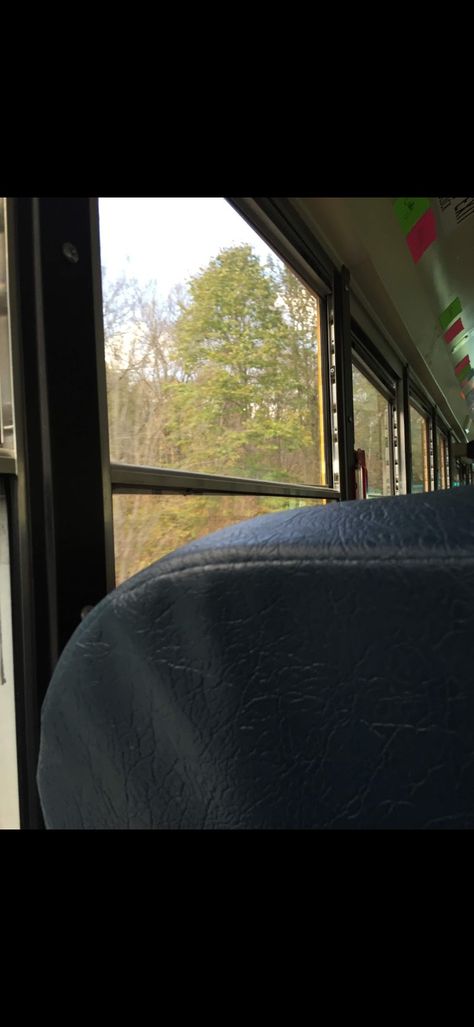 School bus windows and seats Bus Window View, Bus Window, Looking Out The Window, Bus Ride, Pre Production, Window View, Window Pane, Window Seat, School Bus