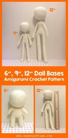 Crochet Doll Base, Doll Base, Crochet Doll Clothes Free Pattern, Amigurumi Knitting, Confection Au Crochet, Crochet Doll Dress, Crochet Dolls Free Patterns, Handmade Yarn, Pola Amigurumi