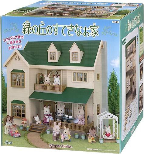 Amazon.com: EPOCH Sylvanian Families House Nice House in The Green Hills (c) -35 : Toys & Games Sylvanian Families House, Lil Woodzeez, Luxury Townhouse, Calico Critters Families, Sylvanian Family, Toy House, Green Hills, Calico Critters, Kawaii Plush