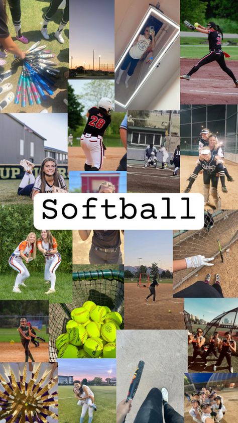 Softball #softball #sports #softballaesthetic #collage #aesthetic Softball Aesthetic, Softball Cheers, Softball Season, Softball Life, Flag Football, Cute Nike Shoes, Cute Nikes, School Sports, After School