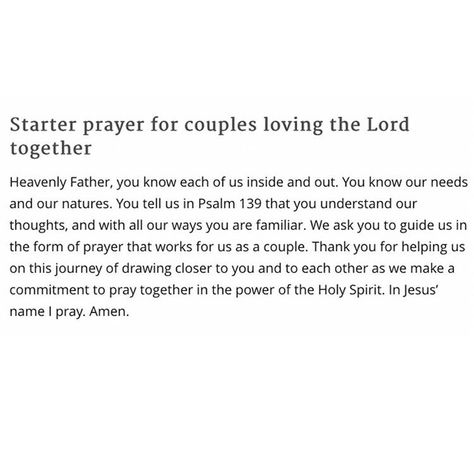 Couples that pray together stay together Let's Pray Together, Praying For My Partner, Couples That Pray Together, Couples That Pray Together Quotes, A Couple That Prays Together, Prayer With Boyfriend, A Couple That Prays Together Quotes, Praying Couples Quotes, Bedtime Prayer For Couples