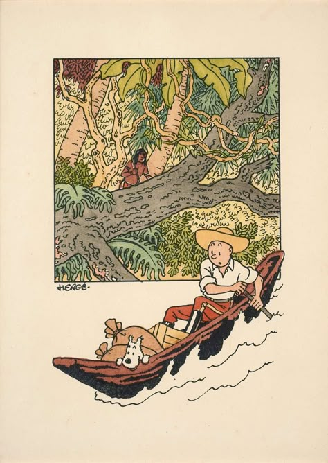 Art4gays — aalexaathings: Ten promotional cards made by... Arthur Cartoon, Tin Tin Cartoon, Ligne Claire, Tin Tin, Art Et Illustration, Comic Illustration, Vintage Comics, Illustrations And Posters, Watercolor Print