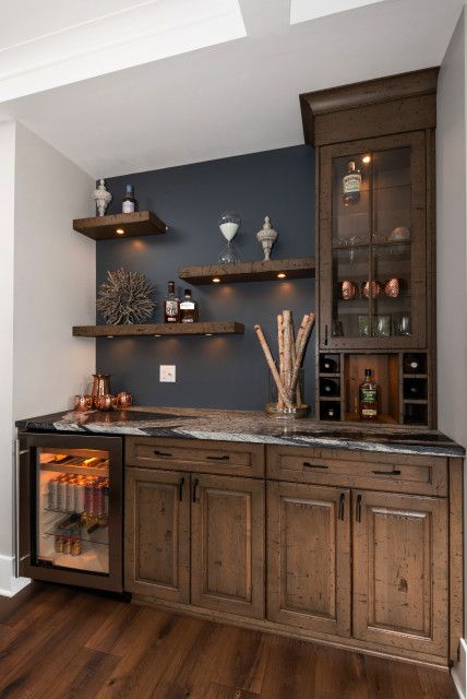 Tyburn Project - Traditional - Home Bar - Other - by NOTION, LLC | Houzz Cool Small Bars Designs, How To Build A Bar, Basement Refresh, Barn Bar, Bar Nook, Living Arrangements, Bourbon Room, Entry Room, Home Bar Areas