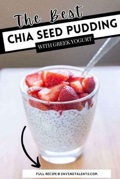 This easy recipe for Chia Seed Pudding is perfect for breakfast, a snack, or a guilt-free treat for both adults and kids alike. Made with Greek yogurt, honey, and chia seeds, it's packed with nutrients like fiber, protein, and Omega-3 fatty acids - making it not only delicious but also incredibly beneficial for your health. Best of all - it's a super simple breakfast recipe that the whole family will love. Best Chia Seed Pudding, Chia Seed Yogurt, Greek Yogurt Honey, Chia Seed Pudding Recipe, Kids Yogurt, Soak Chia Seeds, Yogurt Honey, Yogurt Snacks, Overnight Recipes