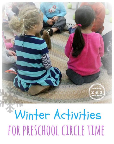 A collection of winter songs, stories, and activities that work well for preschool circle time. Winter Circle Time Activities, Large Group Activities Preschool, Circle Time Activities For Toddlers, Winter Activities For Preschool, Kids Winter Activities, Language Concepts, Assistant Teacher, January Activities, Winter Unit