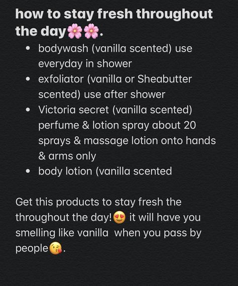 How To Look Fresh All Day, Massage Lotion, Skin Care Order, Hygiene Care, Self Care Bullet Journal, Body Hygiene, Baddie Tips, Body Hacks, Bath And Body Works Perfume