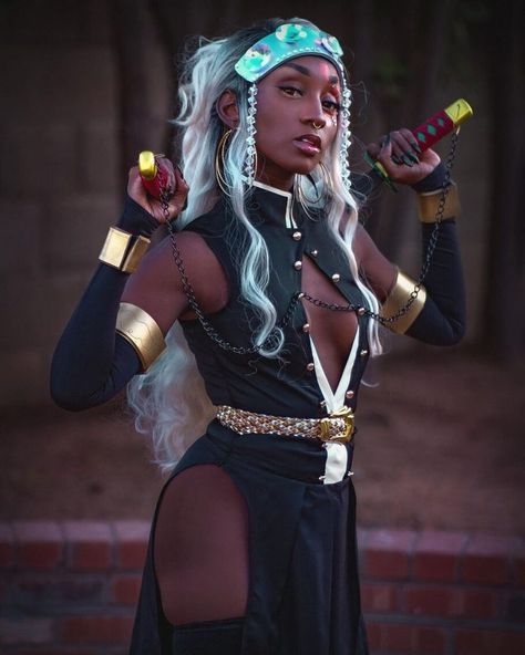 Black Demon Slayer Cosplay, Black Cosplay Women, Cosplay Ideas Black Women, Black Anime Cosplay, Halloween Costumes Anime, Black Women Cosplay, Black Cosplayers, Cosplay Ideas Women, Cosplay Couple