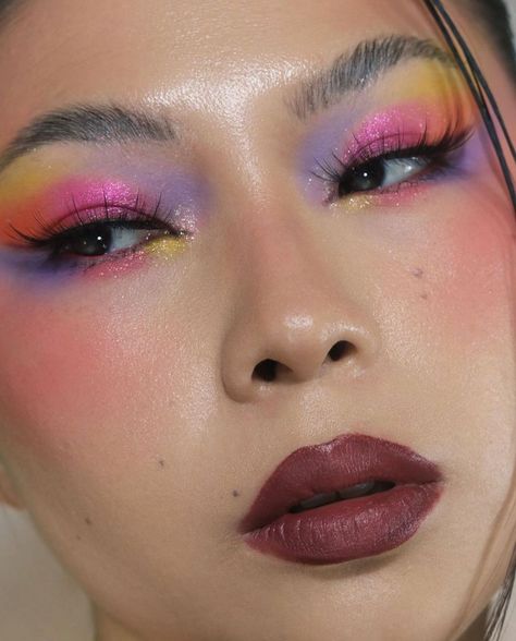 Norvina Vol 6 Looks, Norvina Vol 2 Palette Looks, Norvina Palette Looks, Fun Eyeshadow Looks, Colourful Eyeshadow, Everyday Eyeshadow, Rainbow Eye Makeup, Ball Makeup, Eye Makeup Images