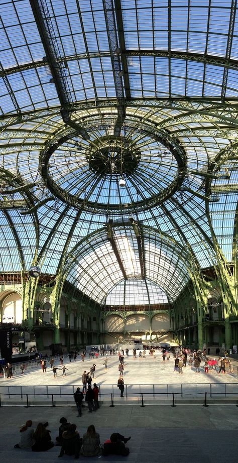 Domed Ceiling, Grand Palais Paris, Champs Élysées, Paris Architecture, Grand Place, Ice Skate, I Love Paris, Albufeira, Paris City