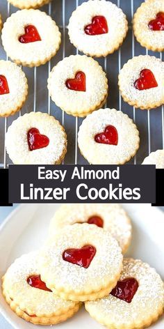 Easy Linzer Cookies Recipe, Almond Linzer Cookies, Linzer Tart Cookies, Best Christmas Cookie Recipes, Linzer Cookies Recipe, Almond Meal Cookies, Best Christmas Cookie Recipe, Linzer Cookies, Christmas Cookie Recipes