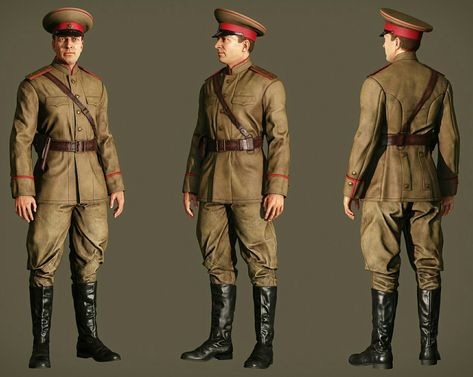 Soviet Uniform, Ww2 Uniforms, Ww2 Soldiers, Soviet Army, Army Uniform, Red Army, Military Art, Military Uniform, Dieselpunk