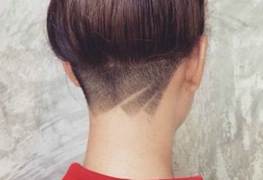 Diy Undercut Women, Undercut Back, Growing Out Undercut, Long Undercut, Backyard Landscape Design, Nape Undercut, Undercut Women, Backyard Landscape, Brown Hairstyles