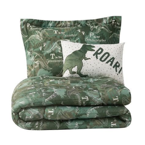 Boys Dinosaur Bedroom, Dinosaur Species, Kids Comforter Sets, Dinosaur Bedding, Dinosaur Room Decor, Dinosaur Bedroom, Urban Habitat, Kids Comforters, Floral Comforter Sets