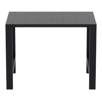 Chambers extendable bar height table. Resin top with the latest generation of thermoplastic legs. For indoor and outdoor use. Practically extendable for accommodating more guests. Color: Black | AllModern Manon Extendable Plastic Bar Table Plastic in Black, Size 41.8 H x 39.0 W x 39.0 D in | Wayfair Bar Height Dining Table, Table Resin, Resin Top, Bar Height Table, Table Black, Bar Height, Bar Table, All Modern, Outdoor Table