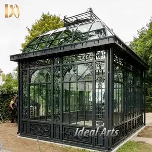 Dome Gazebo, Metal Frame Gazebo, Glass House Garden, Cheap Gazebo, Four Season Sunroom, Outdoor Sunroom, Metal Gazebo, Greenhouses For Sale, Hot Tub Gazebo