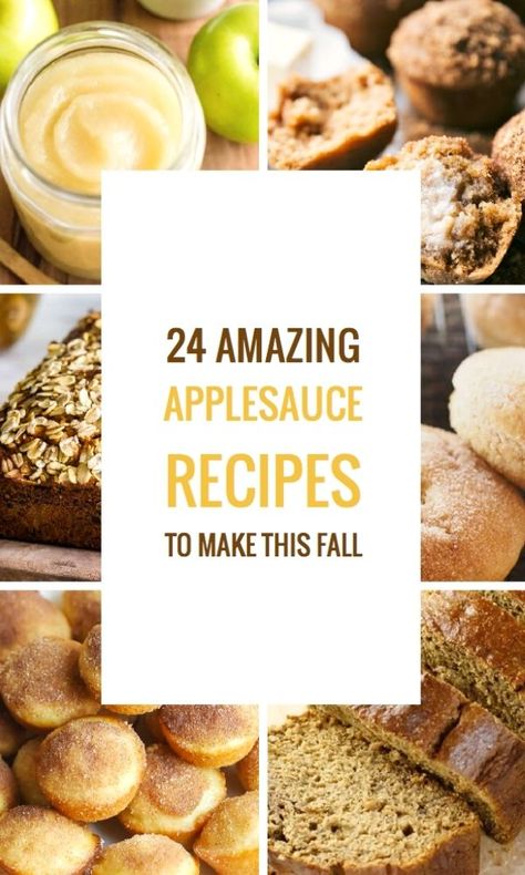 24 Best Applesauce Recipes - How to Make Applesauce How To Use Applesauce In Recipes, How To Use Applesauce, How To Use Apple Sauce, Recipes Using Applesauce Healthy, Things To Do With Applesauce, What Can I Make With Applesauce, Applesauce Uses, What To Do With Applesauce, Canned Applesauce Recipes