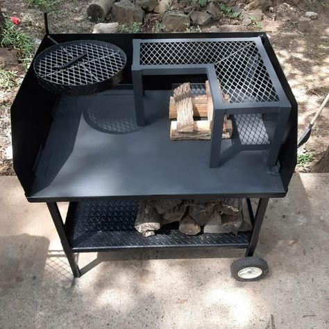 Dutch Oven Table, Parrilla Exterior, Barbecue Design, Fire Pit Bbq, Diy Bbq, Bbq Grill Design, Fire Grill, Backyard Grilling, Fire Pit Designs