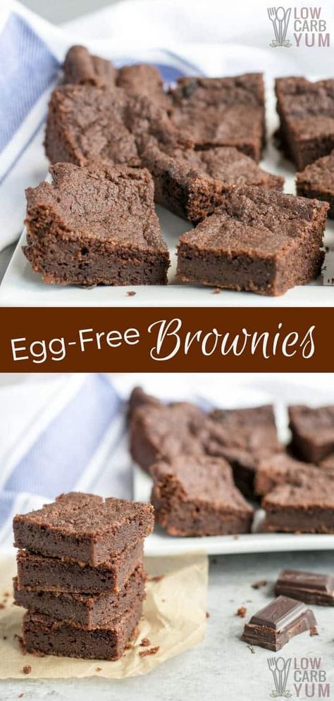 Egg Free Keto Dessert, Keto Egg Free Dessert, Egg Free Brownies, Brownies Without Eggs, To Good To Be True, Keto Cakes, Sugar Free Brownies, Egg Free Recipes, Keto Sweets